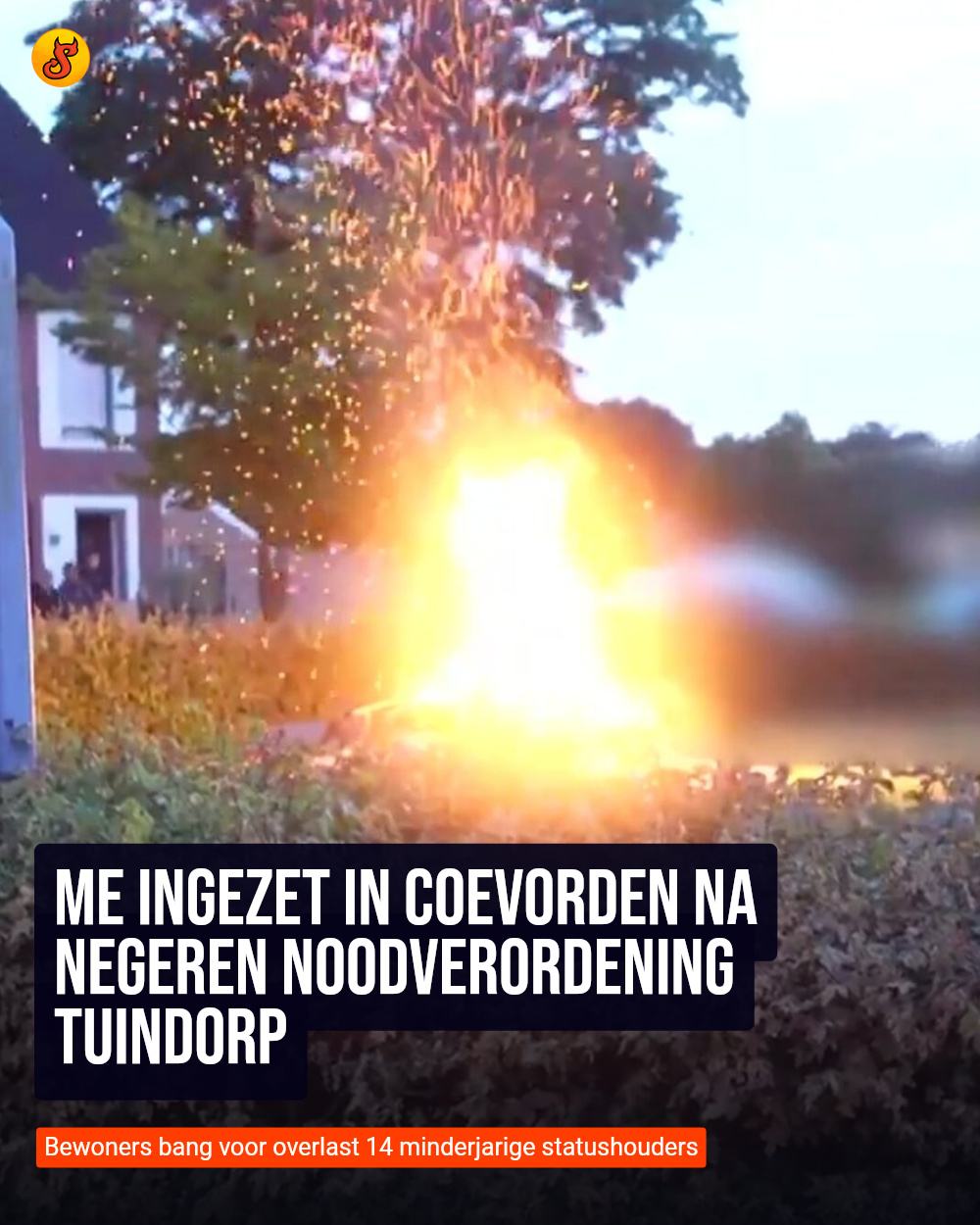 ME ingezet in Coevorden na negeren noodverordening Tuindorp