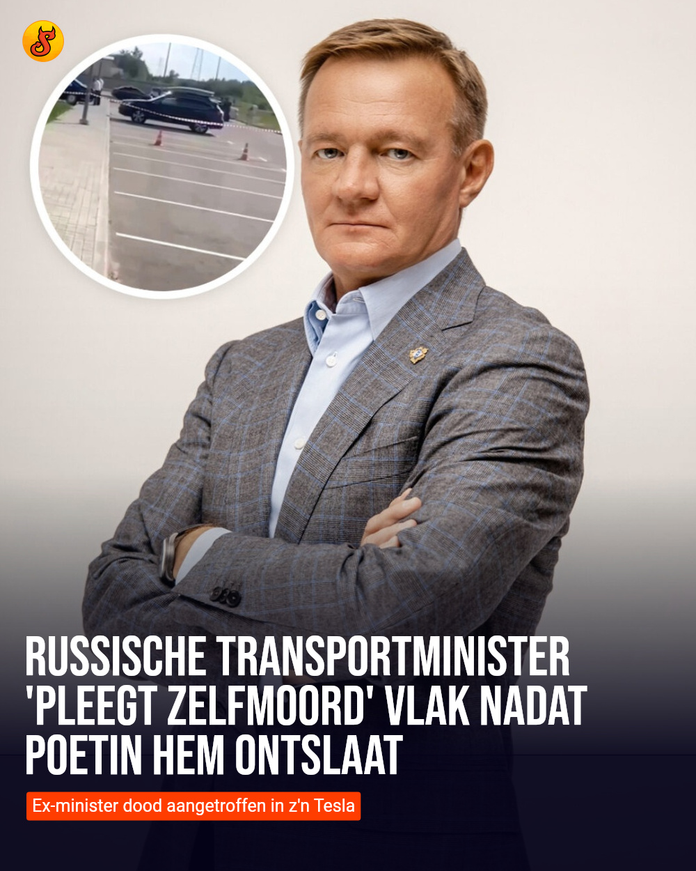 Russische transportminister 'pleegt zelfmoord' vlak nadat Poetin hem ontslaat