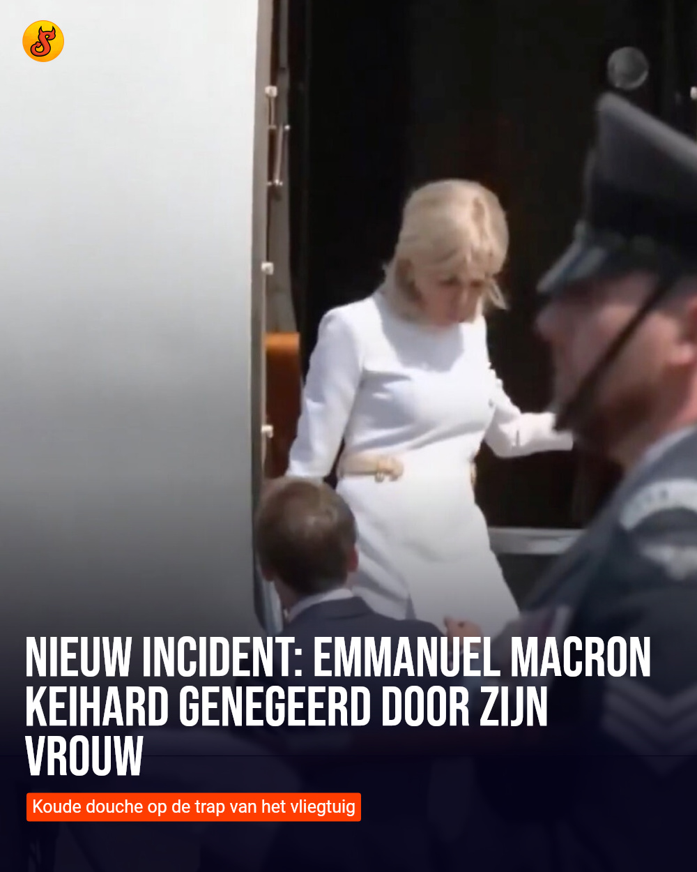 Nieuw incident: Emmanuel Macron keihard genegeerd door zijn vrouw