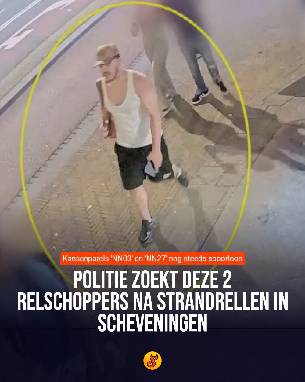 Politie zoekt deze 2 relschoppers na strandrellen in Scheveningen