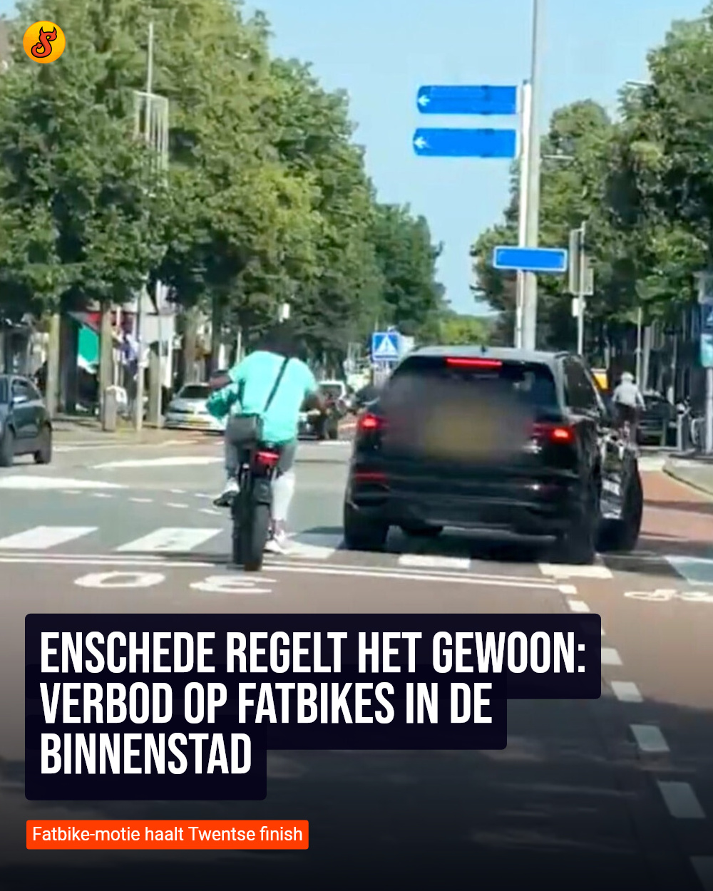 Enschede regelt het gewoon: Verbod op fatbikes in de binnenstad