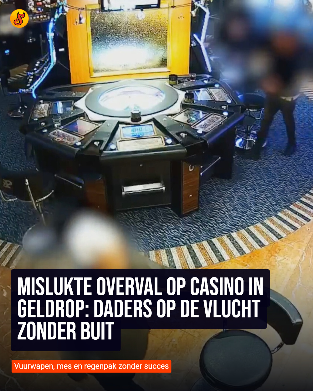 Mislukte overval op casino in Geldrop: Daders op de vlucht zonder buit
