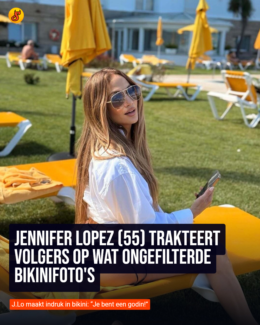 Jennifer Lopez (55) trakteert volgers op wat ongefilterde bikinifoto's