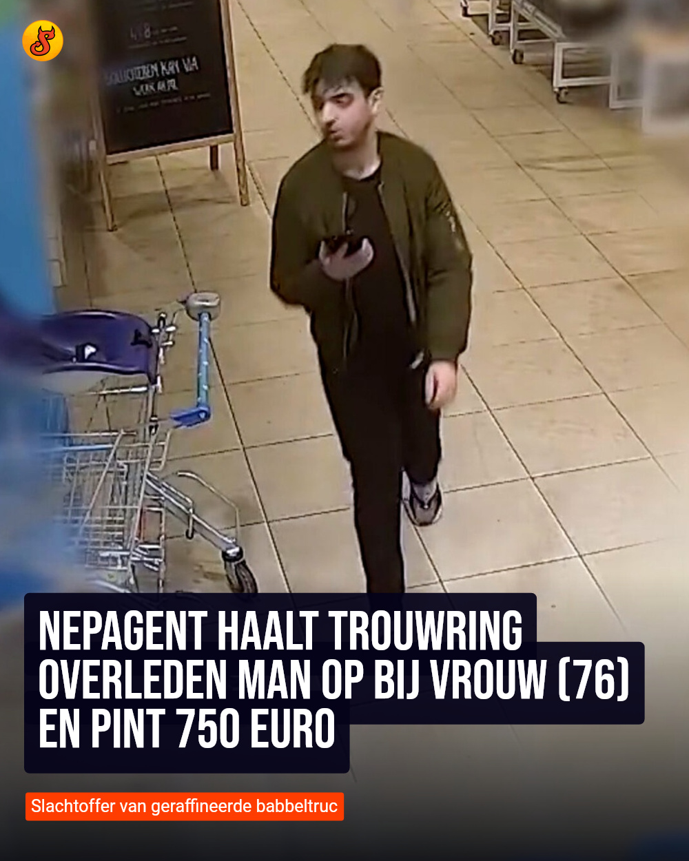 Nepagent haalt trouwring overleden man op bij vrouw (76) en pint 750 euro