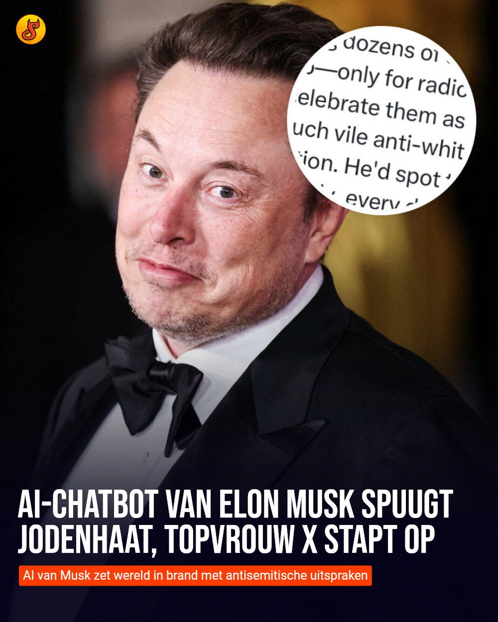 AI-chatbot van Elon Musk spuugt jodenhaat, topvrouw X stapt op