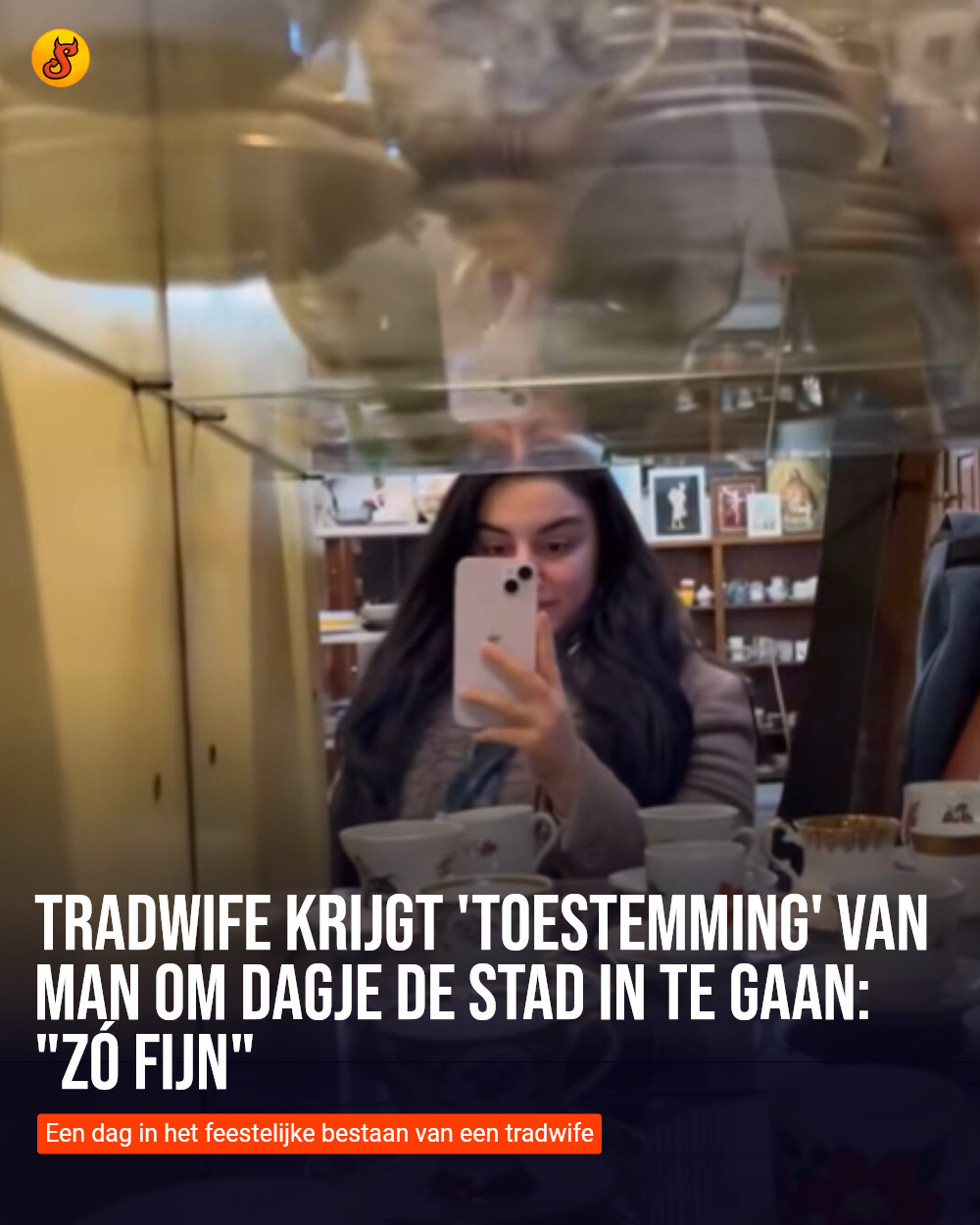 Tradwife krijgt 'toestemming' van man om dagje de stad in te gaan: "Zó fijn"