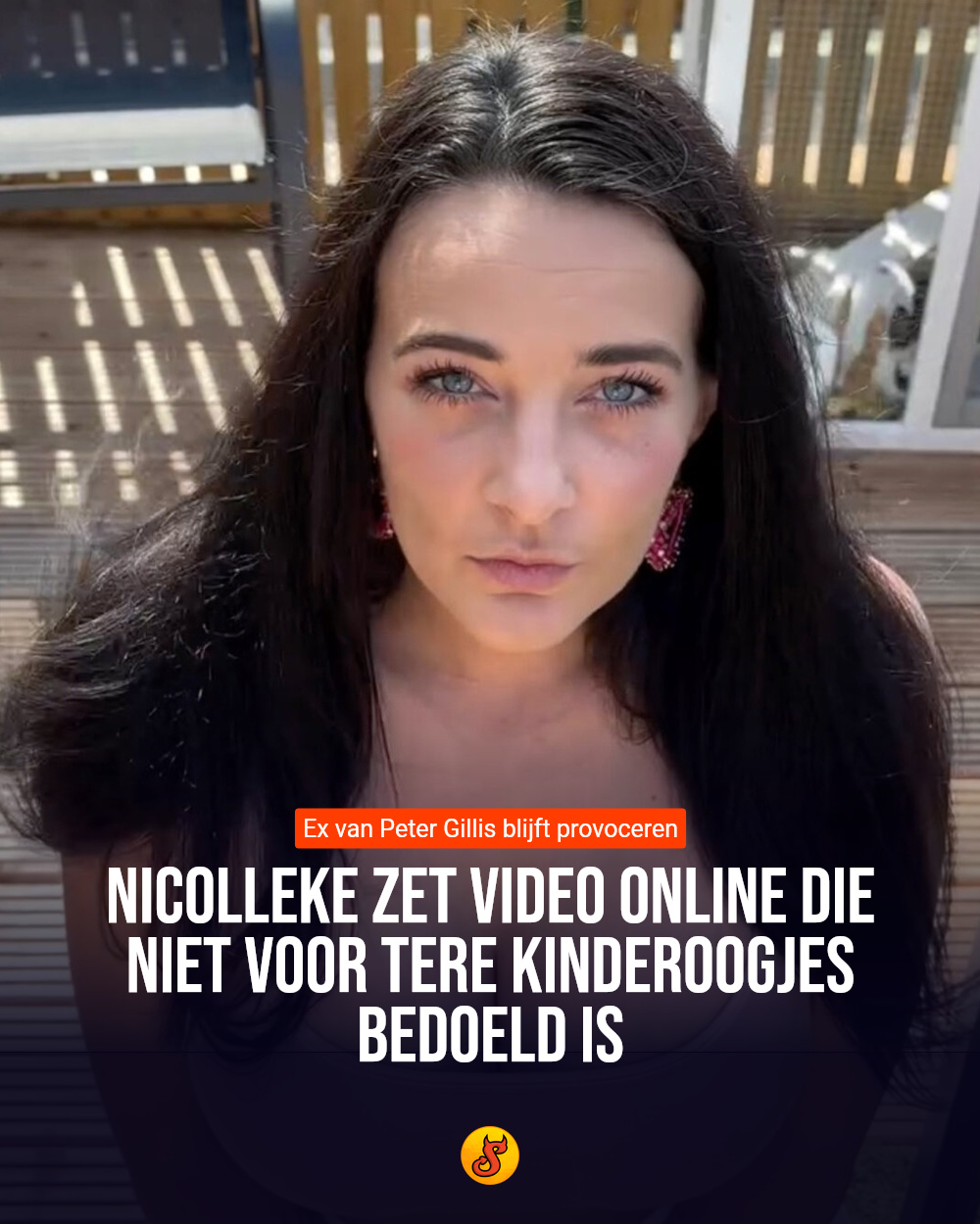 Nicolleke zet video online die niet voor tere kinderoogjes bedoeld is