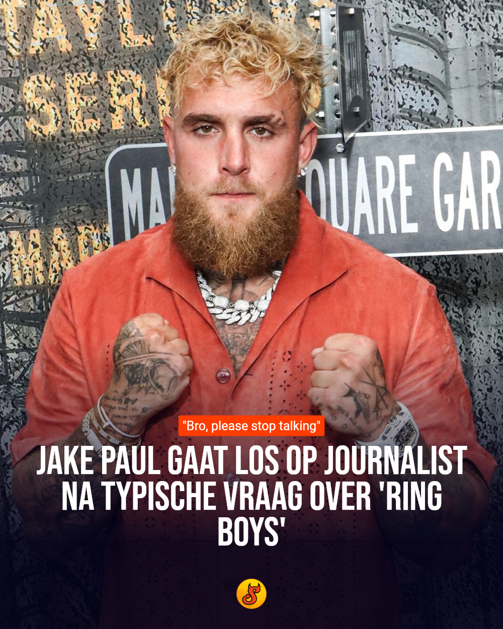 Jake Paul gaat los op journalist na typische vraag over 'ring boys'