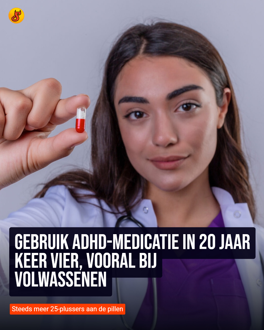 Gebruik ADHD-medicatie in 20 jaar keer vier, vooral bij volwassenen
