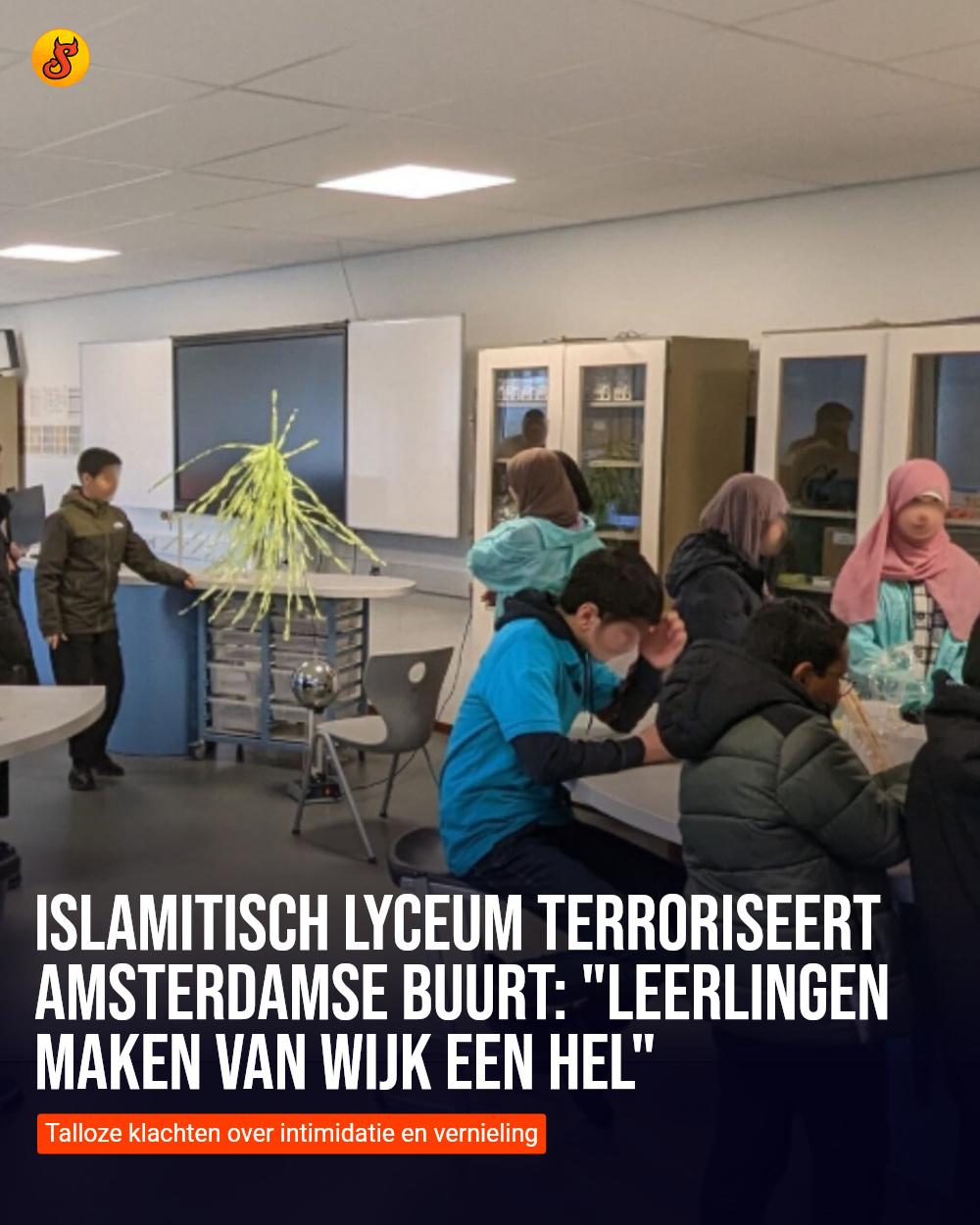 Islamitisch lyceum terroriseert Amsterdamse buurt: "Leerlingen maken van wijk een hel"