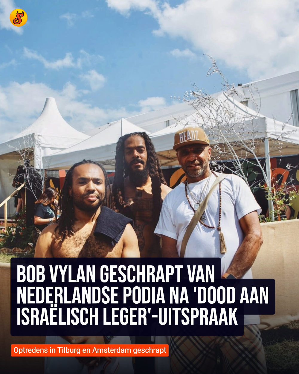 Bob Vylan geschrapt van Nederlandse podia na 'dood aan Israëlisch leger'-uitspraak