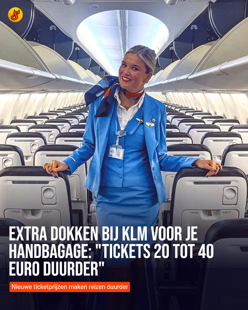 Extra dokken bij KLM voor je handbagage: "Tickets 20 tot 40 euro duurder"