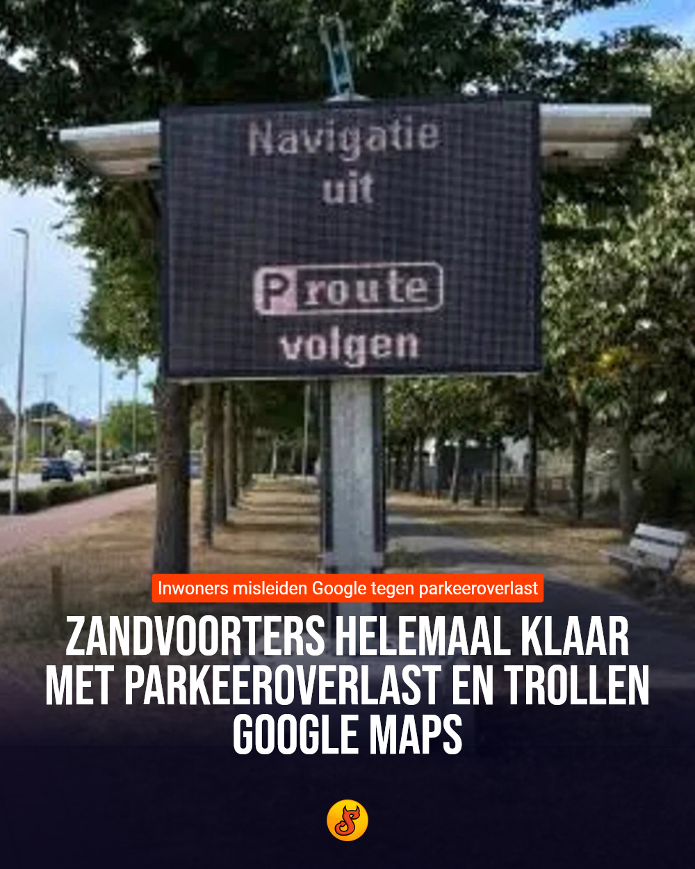 Zandvoorters helemaal klaar met parkeeroverlast en trollen Google Maps