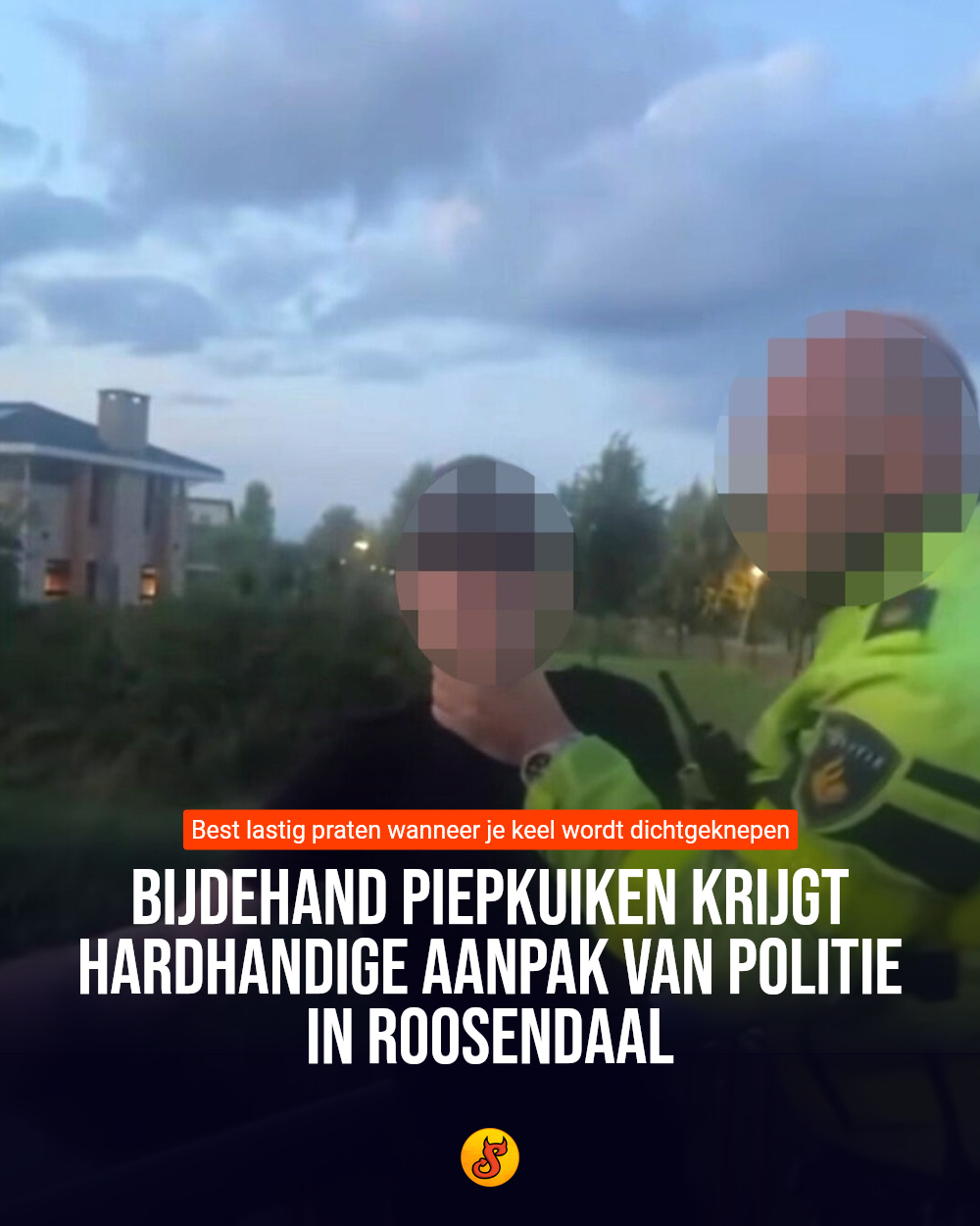 Bijdehand piepkuiken krijgt hardhandige aanpak van politie in Roosendaal