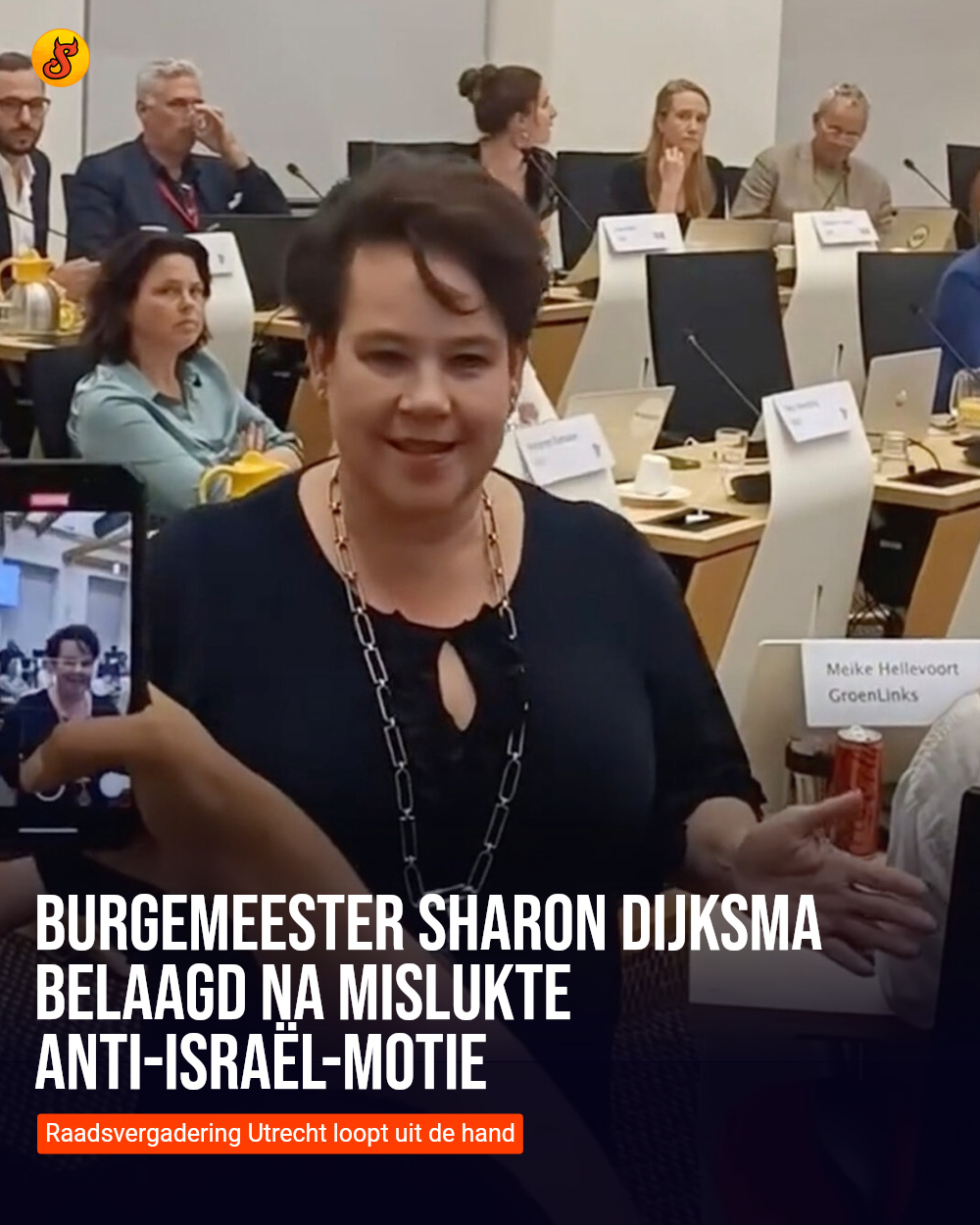 Burgemeester Sharon Dijksma belaagd na mislukte anti-Israël-motie