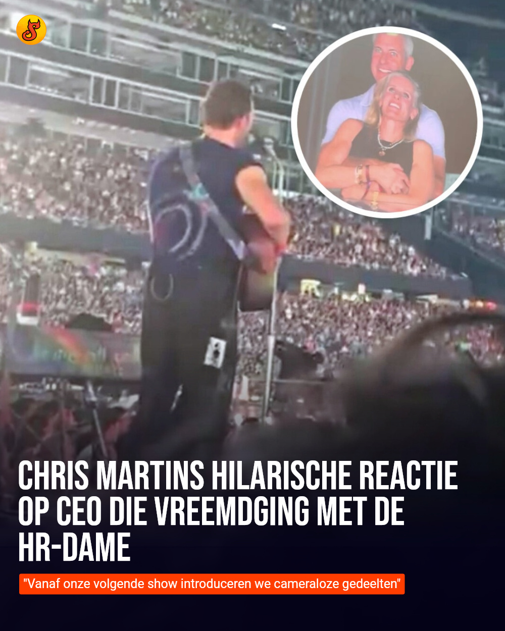 Chris Martins hilarische reactie op CEO die vreemdging met de HR-dame
