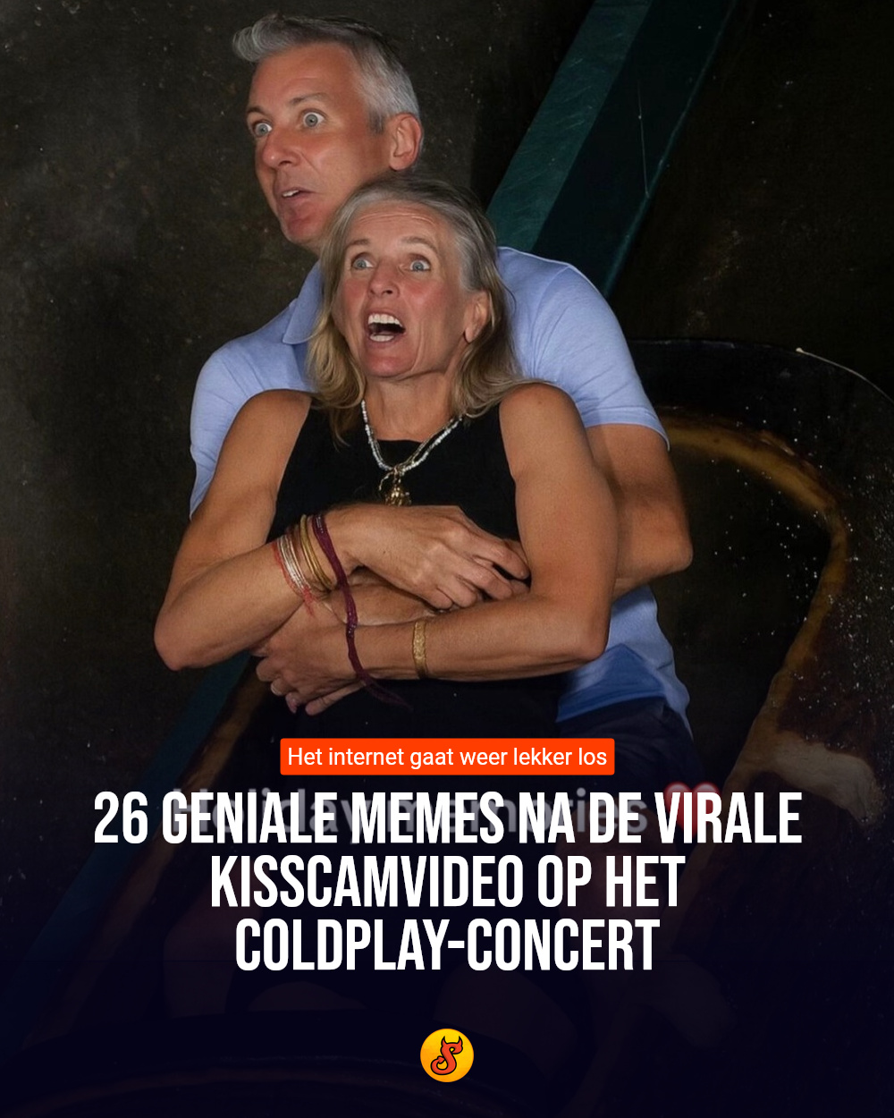 26 geniale memes na de virale kisscamvideo op het Coldplay-concert