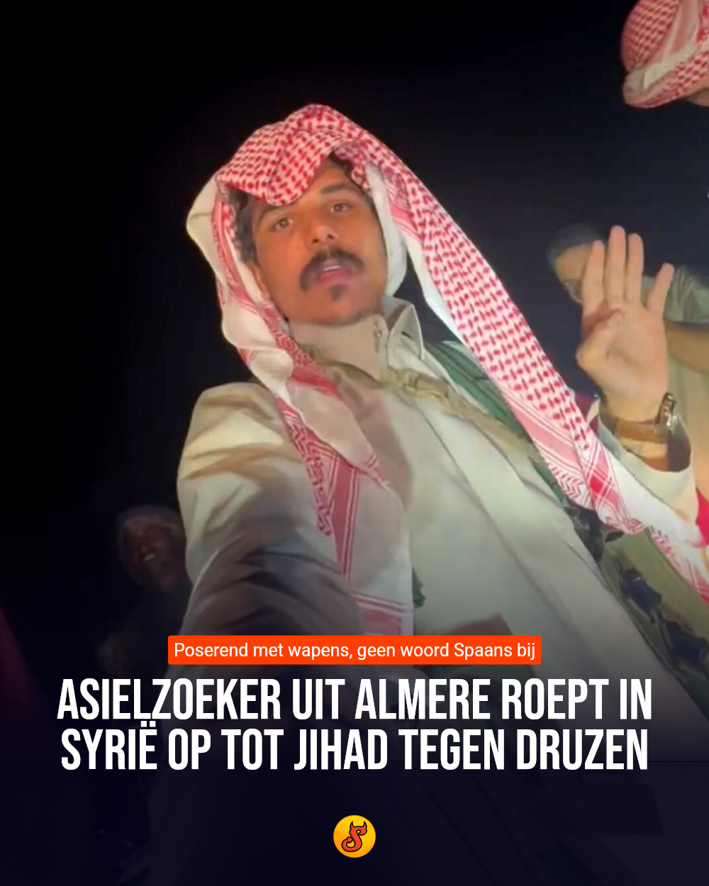 Asielzoeker uit Almere roept in Syrië op tot jihad tegen Druzen