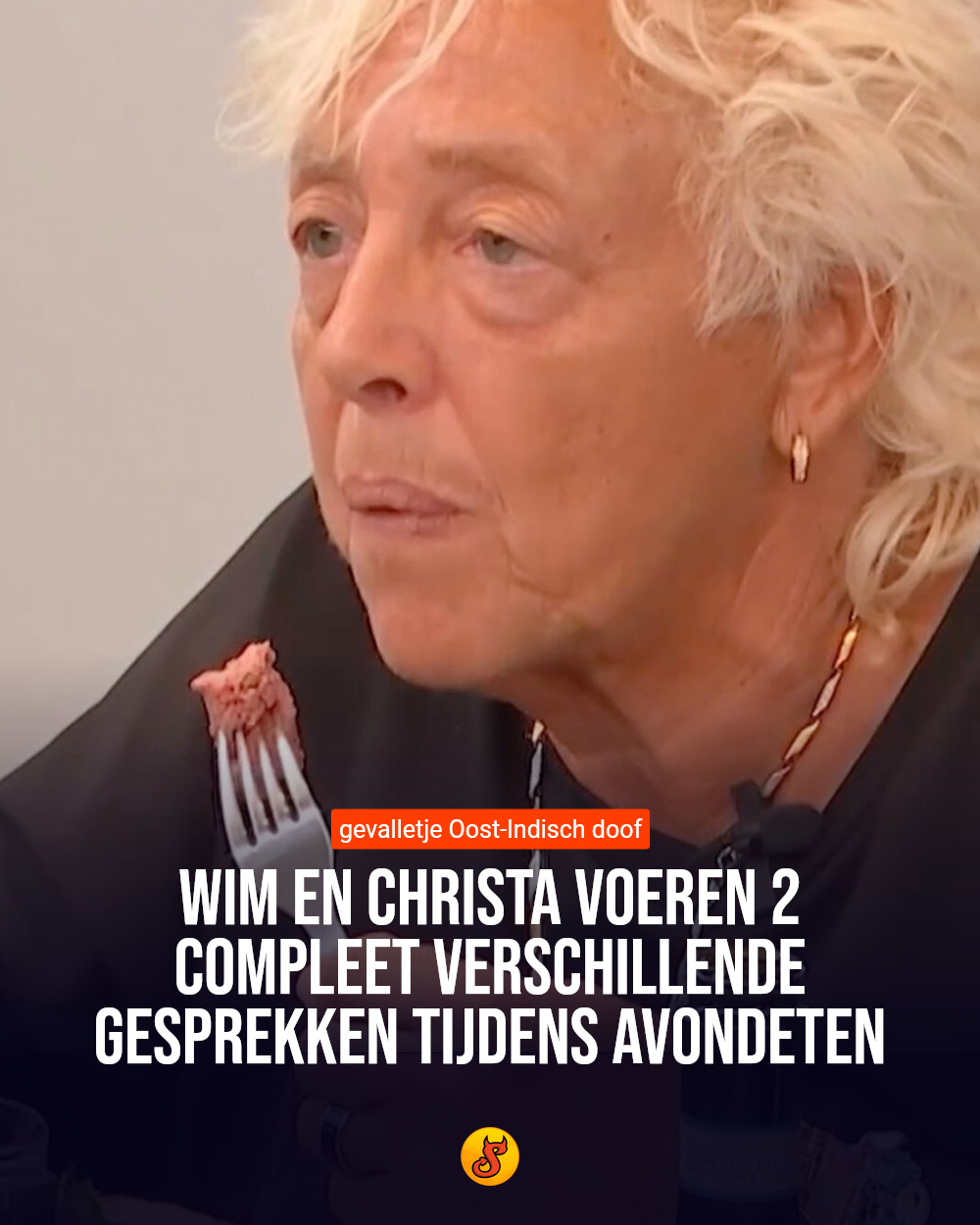 Wim en Christa voeren 2 compleet verschillende gesprekken tijdens avondeten