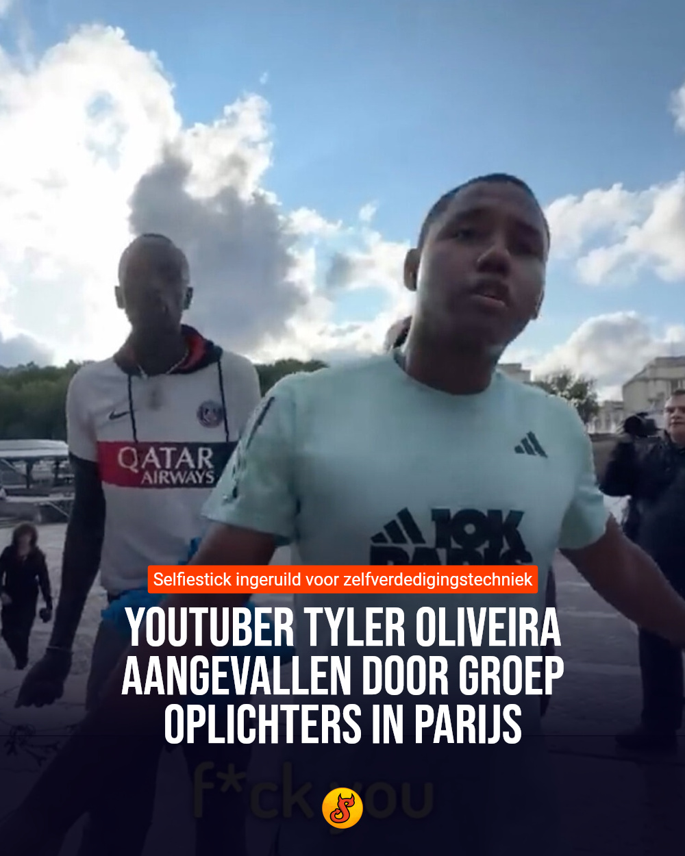 Youtuber Tyler Oliveira aangevallen door groep oplichters in Parijs