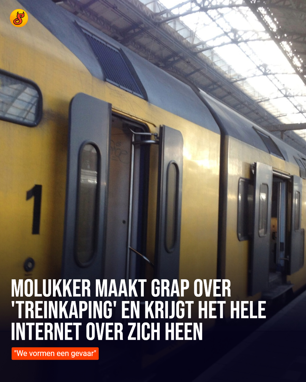 Molukker maakt grap over 'treinkaping' en krijgt het hele internet over zich heen