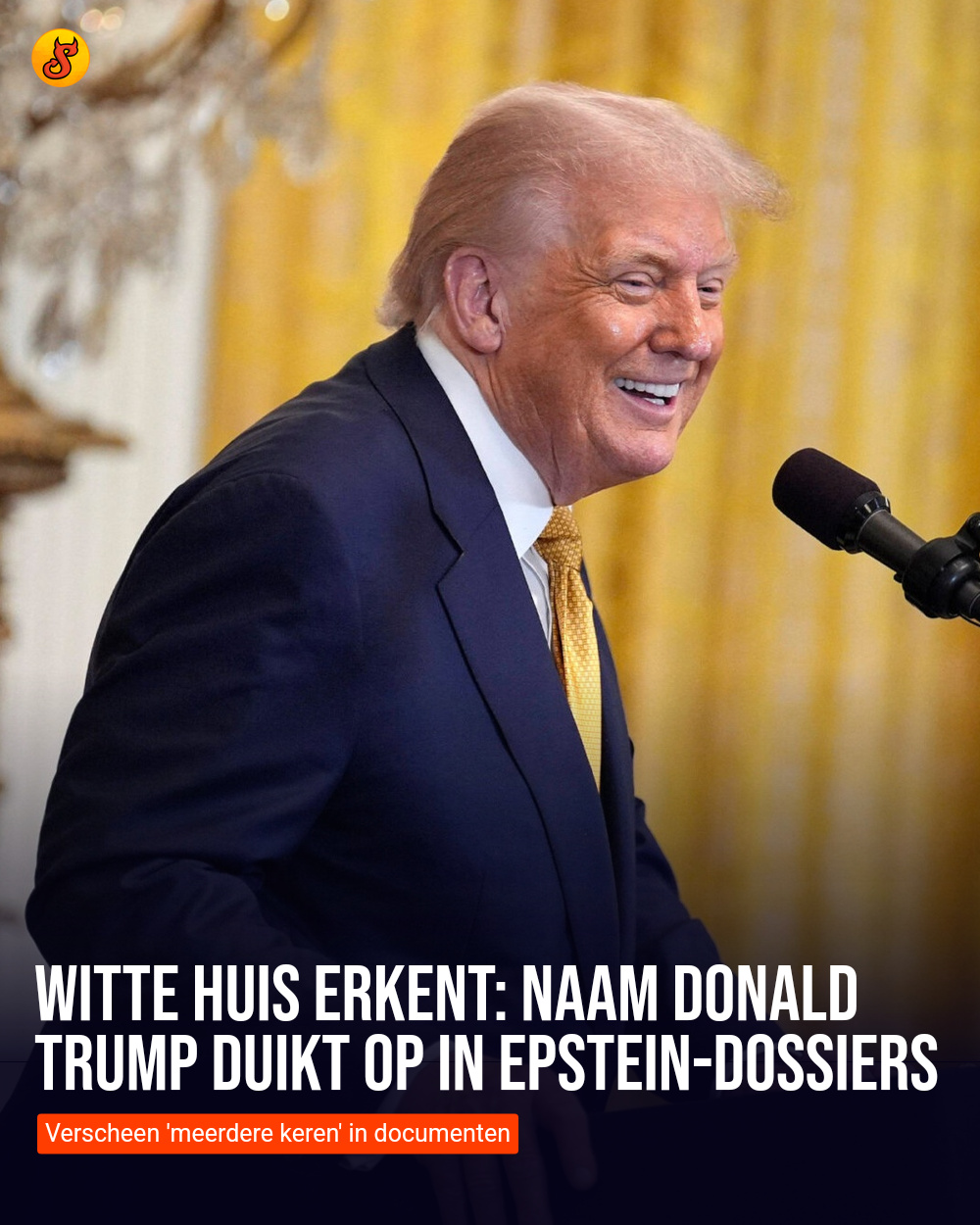 Witte Huis erkent: Naam Donald Trump duikt op in Epstein-dossiers