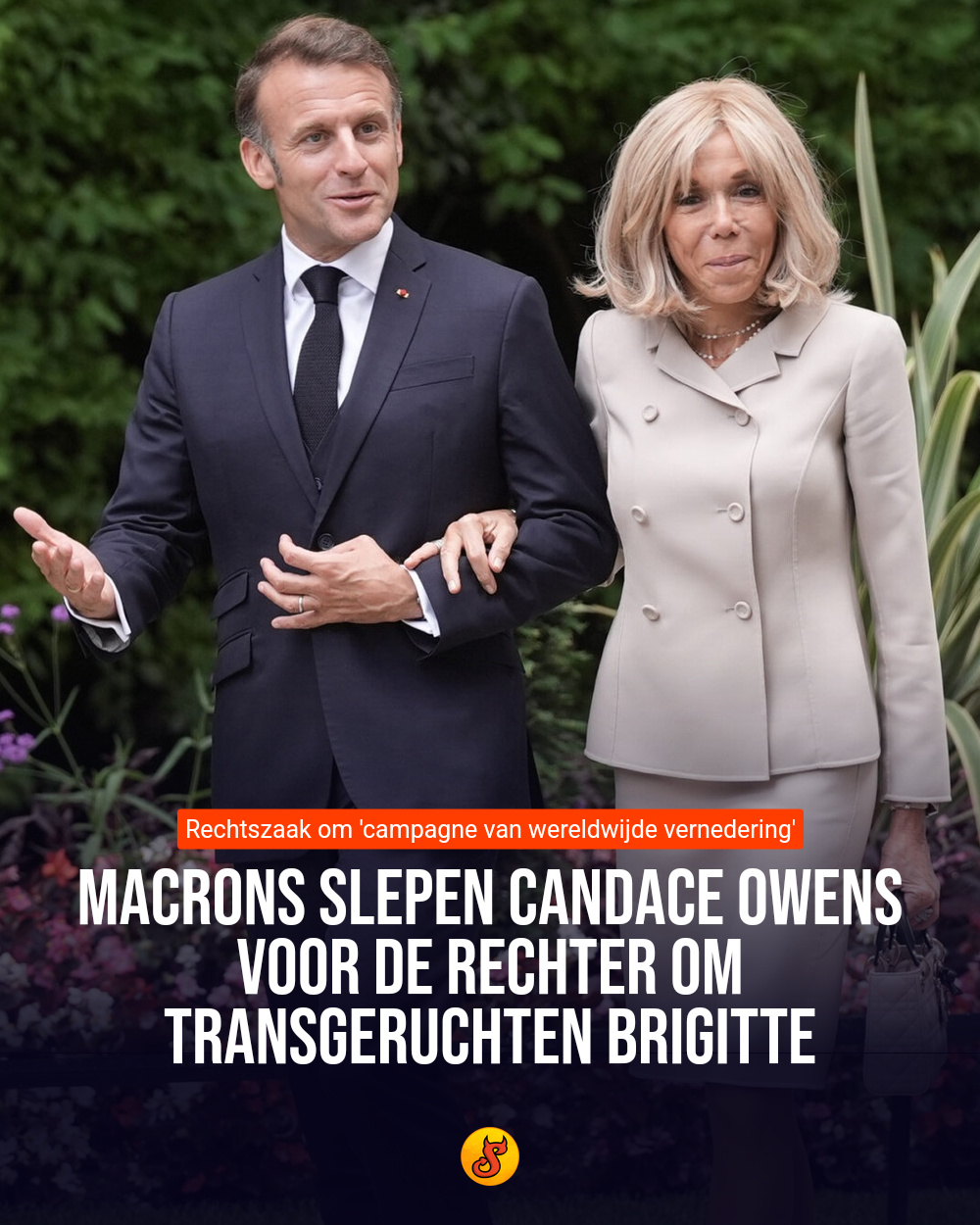 Macrons slepen Candace Owens voor de rechter om transgeruchten Brigitte