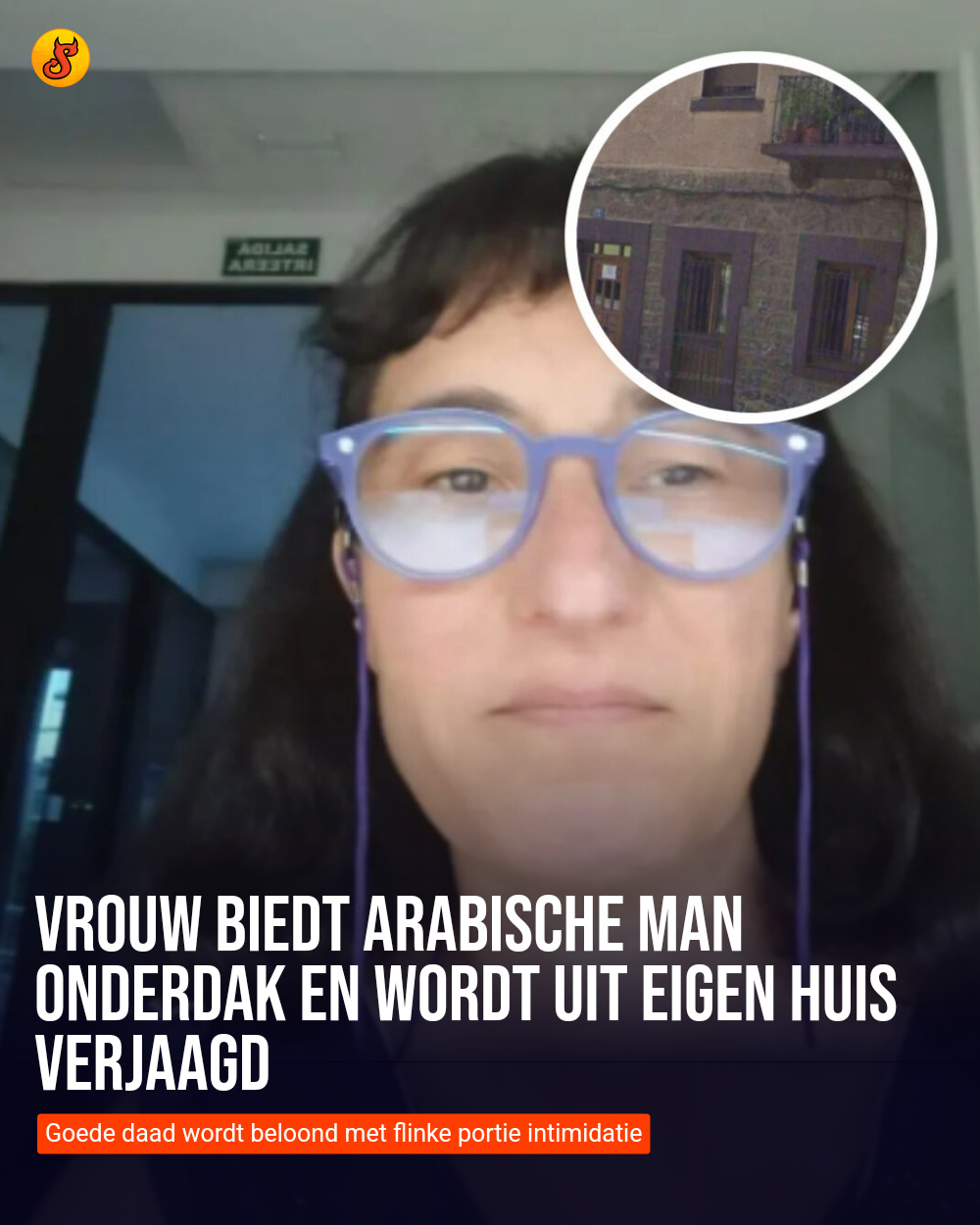 Vrouw biedt Arabische man onderdak en wordt uit eigen huis verjaagd