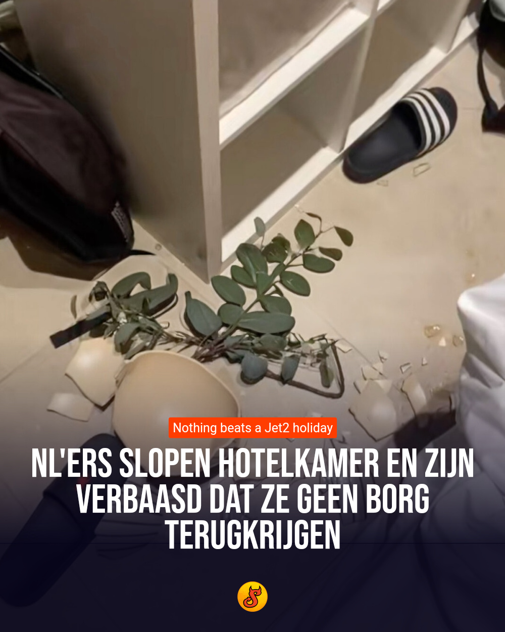 NL'ers slopen hotelkamer en zijn verbaasd dat ze geen borg terugkrijgen
