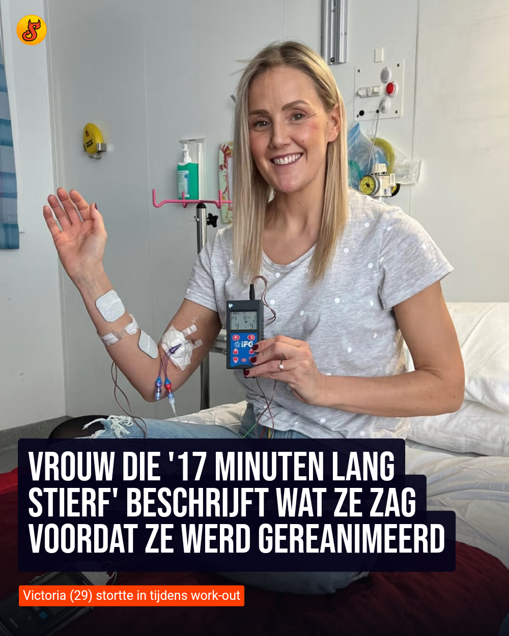 Vrouw die '17 minuten lang stierf' beschrijft wat ze zag voordat ze werd gereanimeerd