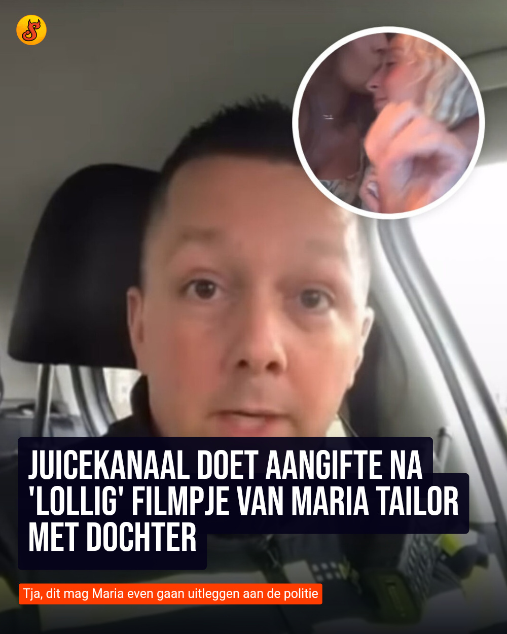 Juicekanaal doet aangifte na 'lollig' filmpje van Maria Tailor met dochter