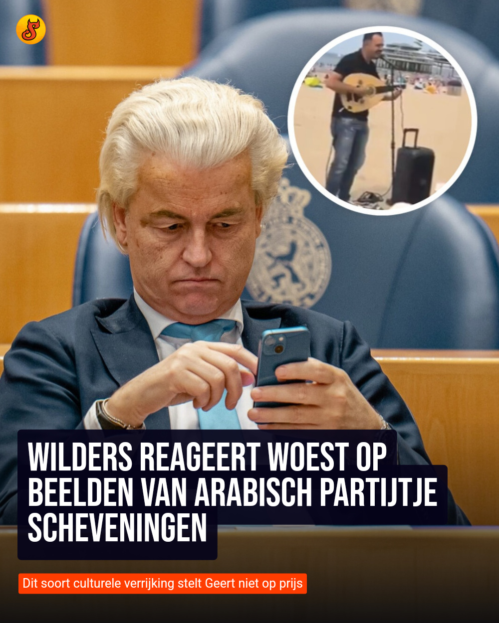Wilders reageert woest op beelden van Arabisch partijtje Scheveningen