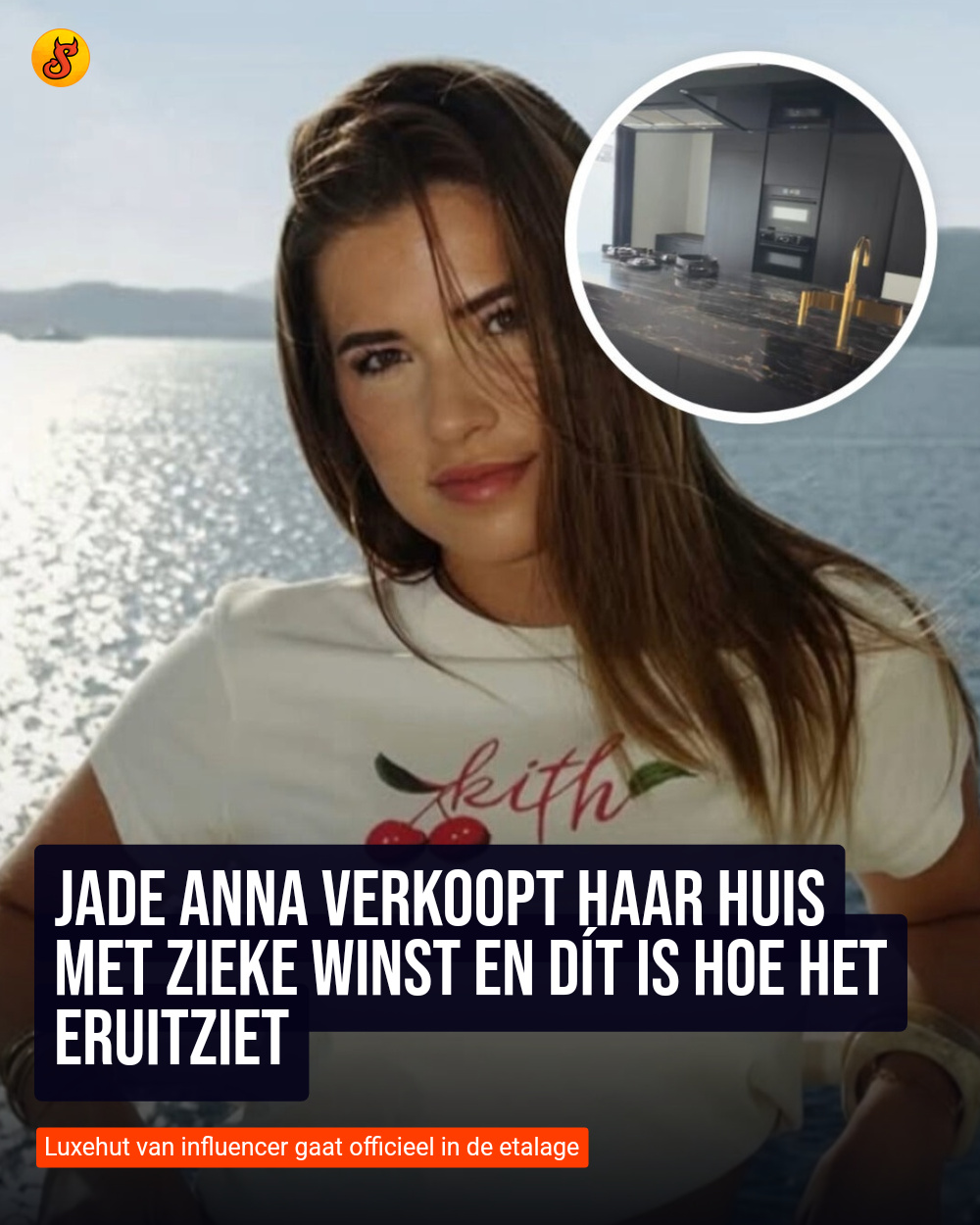 Jade Anna verkoopt haar huis met zieke winst en dít is hoe het eruitziet
