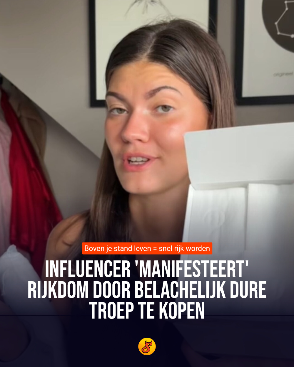 Influencer 'manifesteert' rijkdom door belachelijk dure troep te kopen