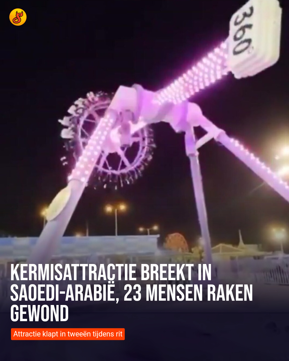 Kermisattractie breekt in Saoedi-Arabië, 23 mensen raken gewond
