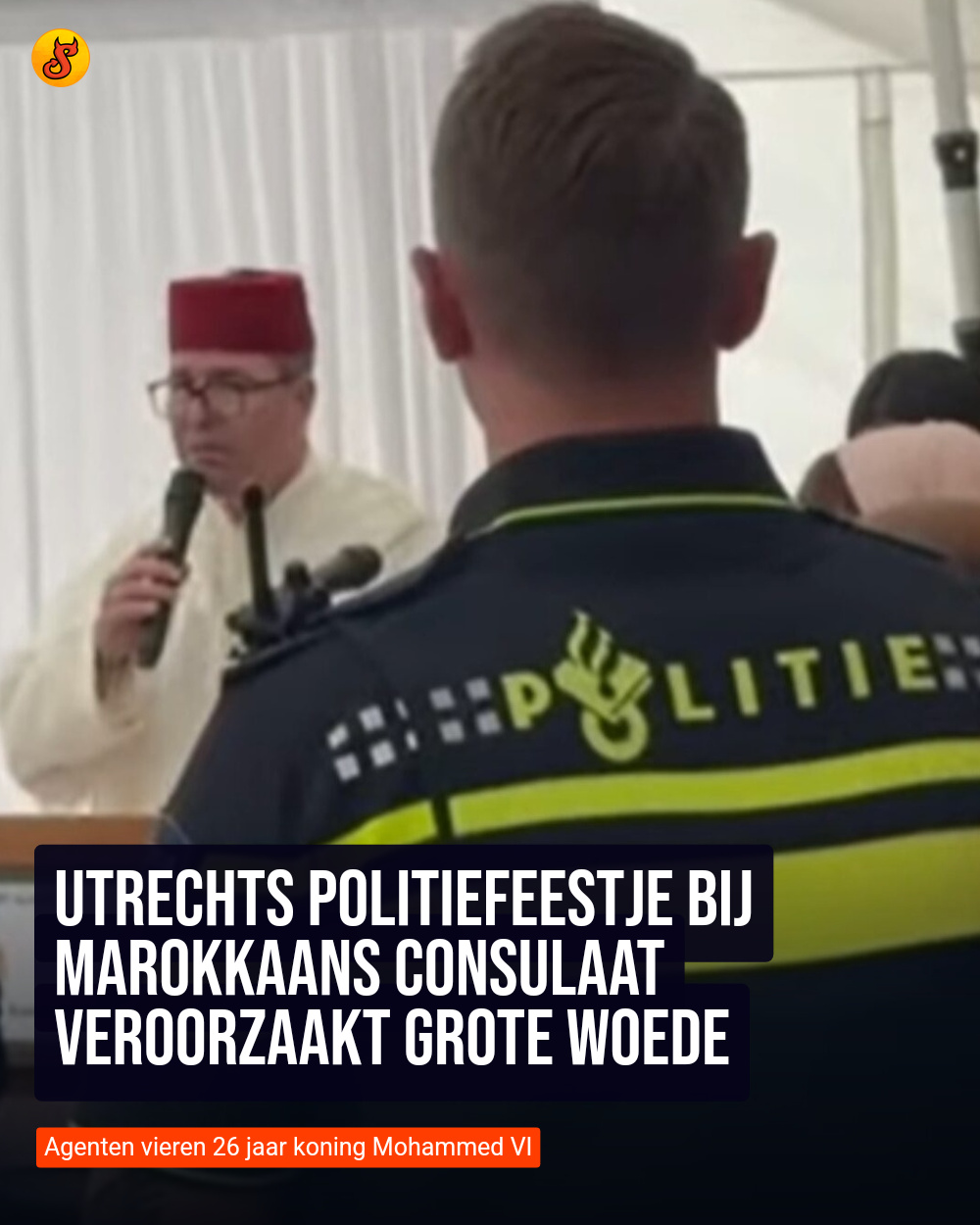 Utrechts politiefeestje bij Marokkaans consulaat veroorzaakt grote woede