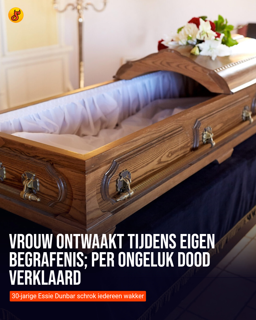 Vrouw ontwaakt tijdens eigen begrafenis; per ongeluk dood verklaard