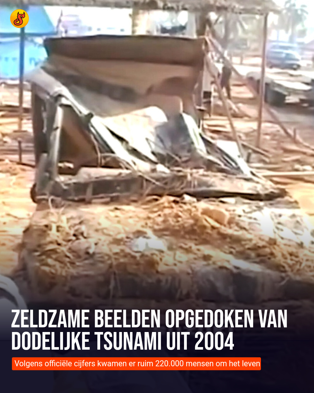 Zeldzame beelden opgedoken van dodelijke tsunami uit 2004