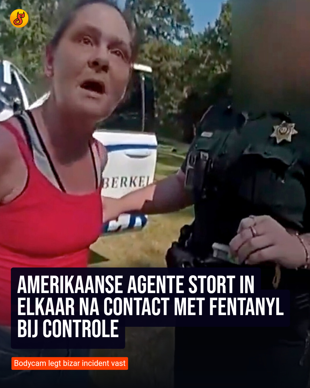 Amerikaanse agente stort in elkaar na contact met fentanyl bij controle
