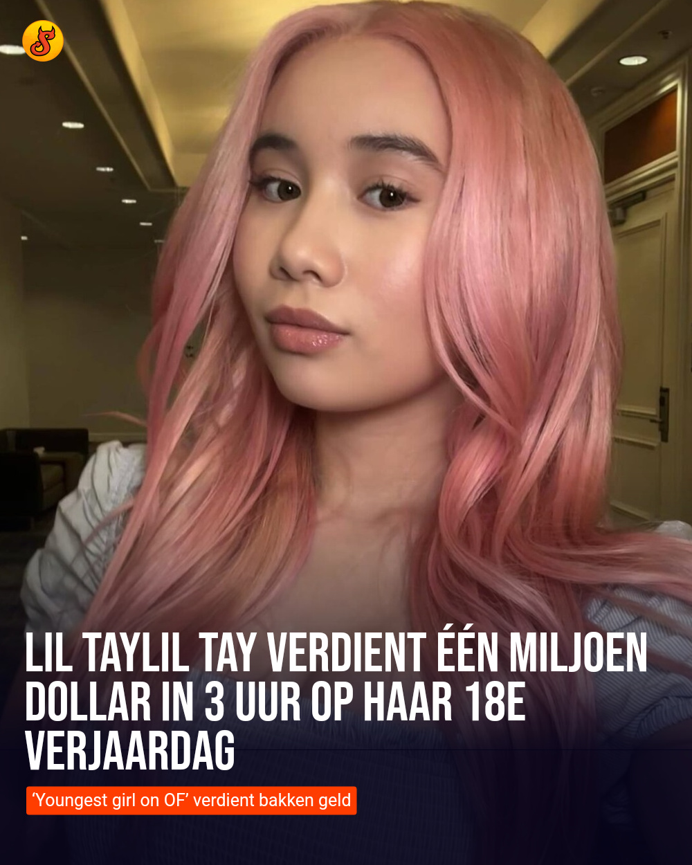 Lil TayLil Tay verdient één miljoen dollar in 3 uur op haar 18e verjaardag