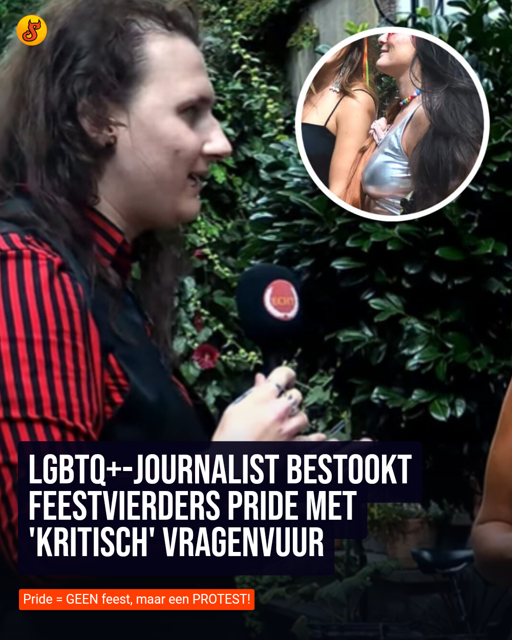 LGBTQ+-journalist bestookt feestvierders Pride met 'kritisch' vragenvuur