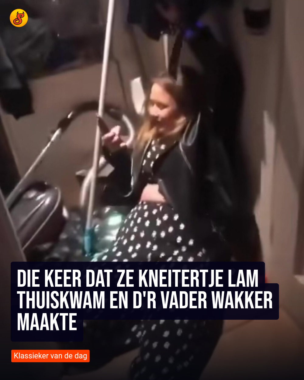 Die keer dat ze kneitertje lam thuiskwam en d'r vader wakker maakte