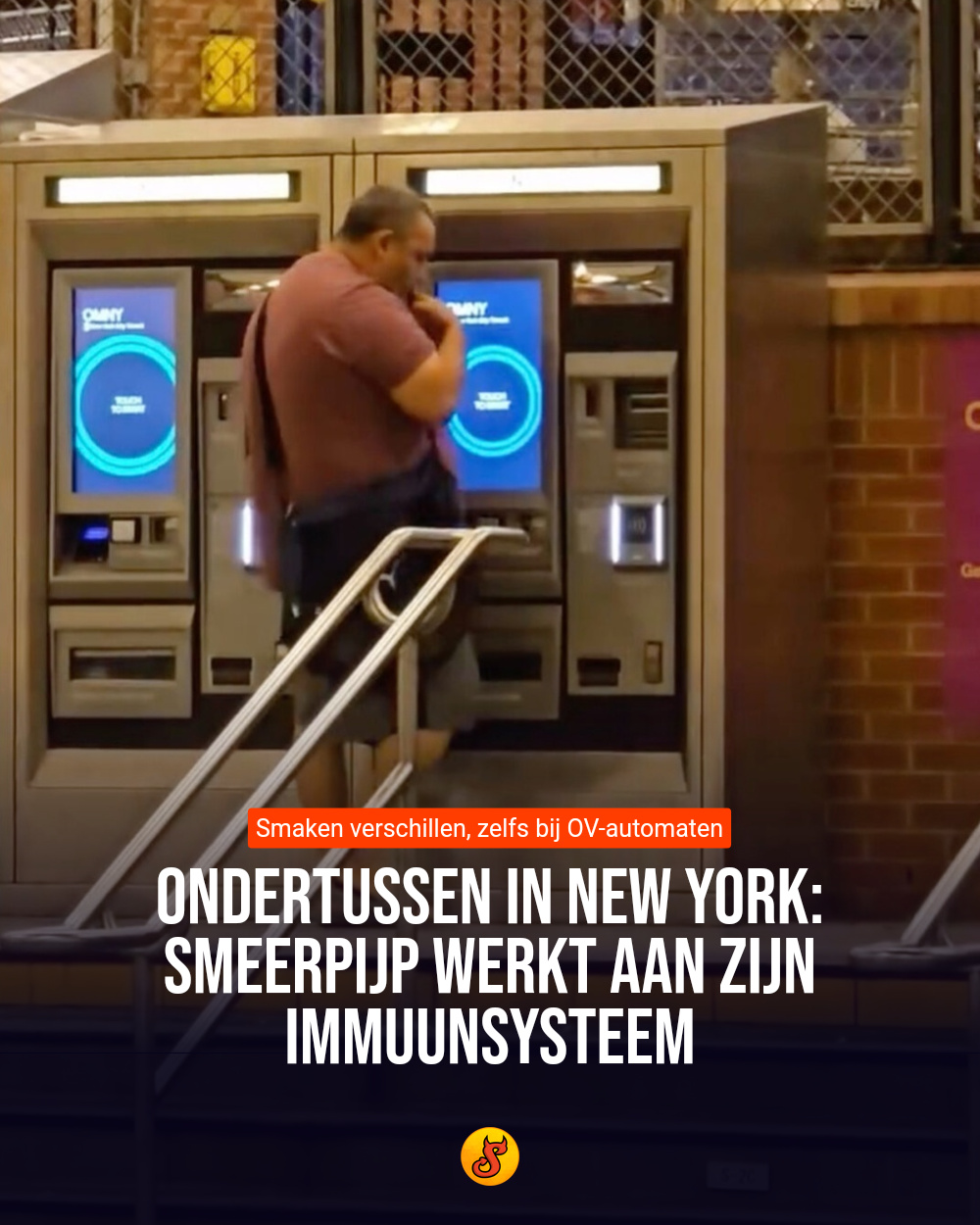 Ondertussen in New York: Smeerpijp werkt aan zijn immuunsysteem