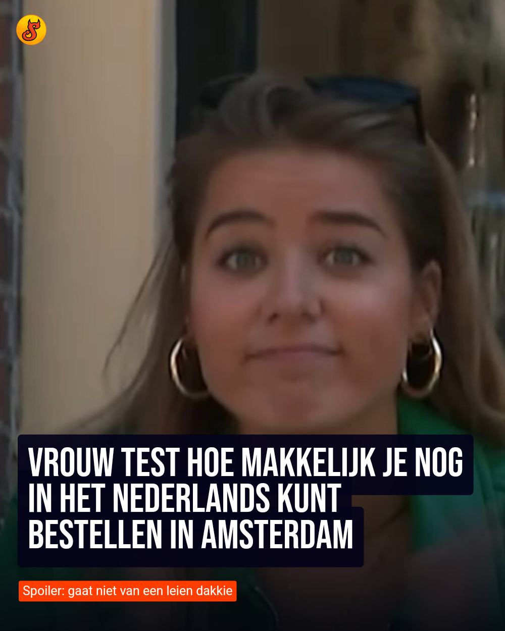 Vrouw test hoe makkelijk je nog in het Nederlands kunt bestellen in Amsterdam