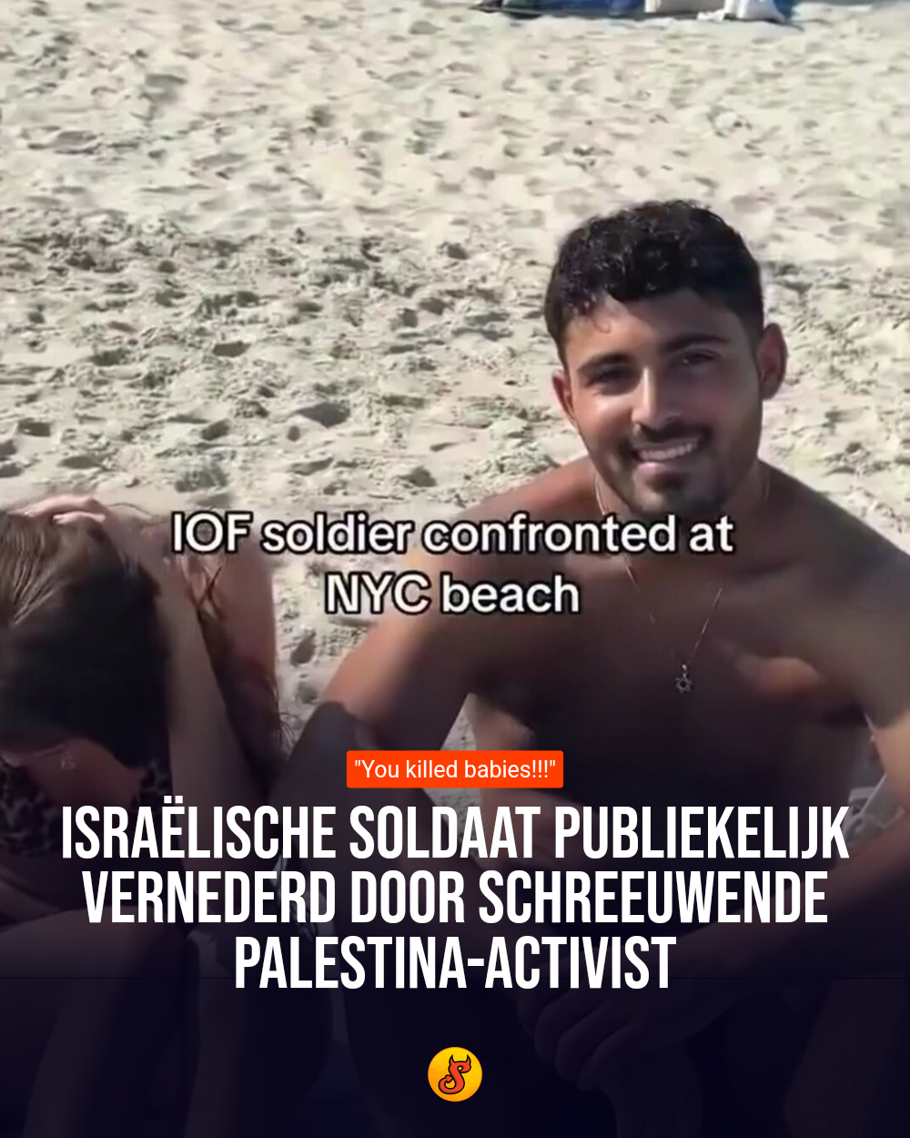Israëlische soldaat publiekelijk vernederd door schreeuwende Palestina-activist
