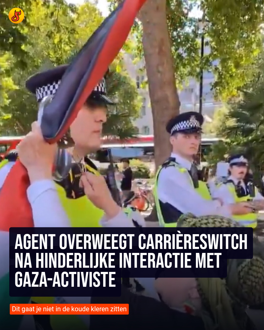 Agent overweegt carrièreswitch na hinderlijke interactie met Gaza-activiste