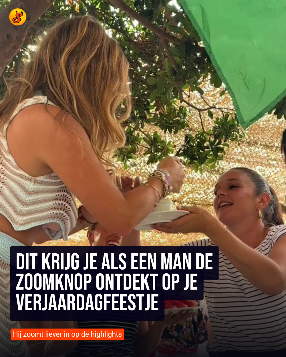 Dit krijg je als een man de zoomknop ontdekt op je verjaardagfeestje