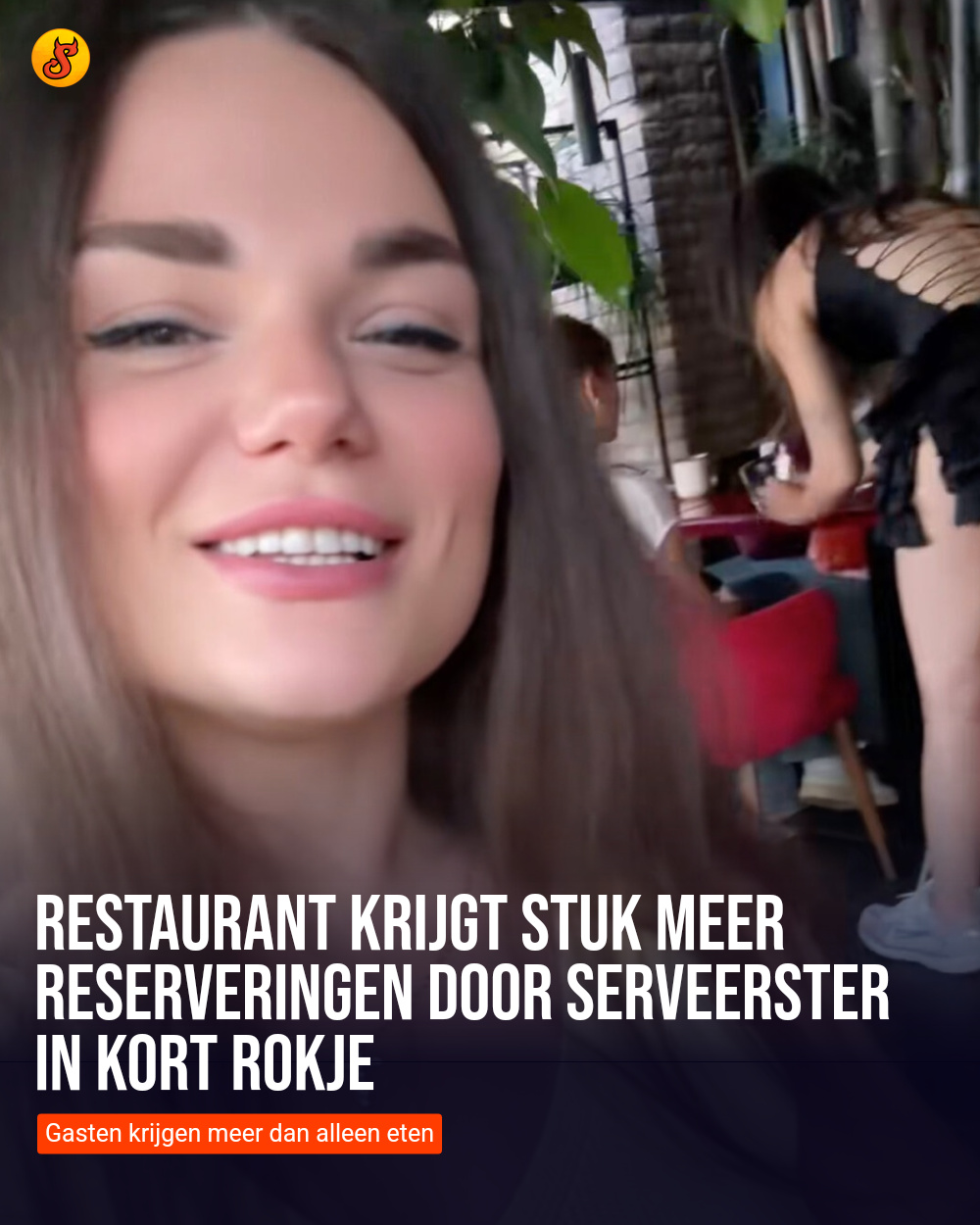 Restaurant krijgt stuk meer reserveringen door serveerster in kort rokje