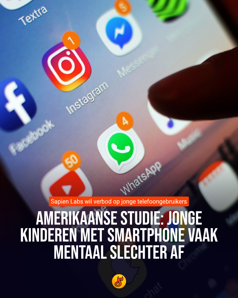 Amerikaanse studie: Jonge kinderen met smartphone vaak mentaal slechter af