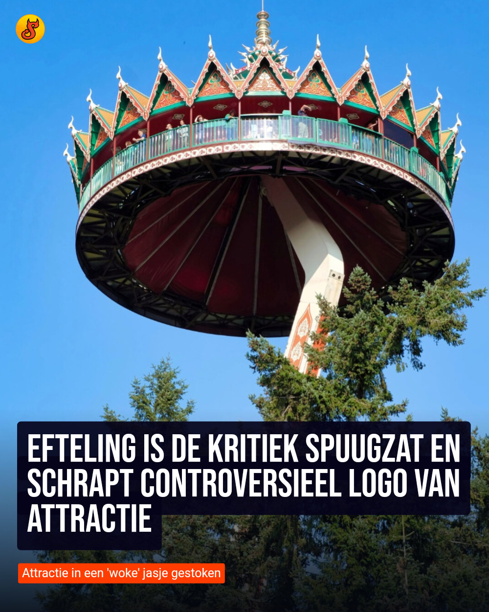 Efteling is de kritiek spuugzat en schrapt controversieel logo van attractie